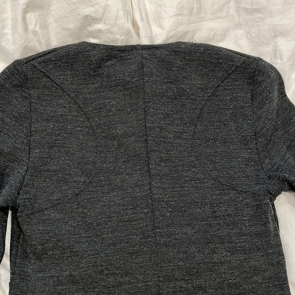 Patrizia Pepe Firenze charcoal gray sweater dress with pockets made in Italy 44 - Picture 6 of 13